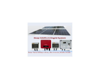 5 kW Solar Plant Panel Make Adani Invertor Havells